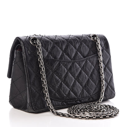 Chanel Aged Calfskin Quilted 2.55 Reissue 224 Flap Black 3 of 13