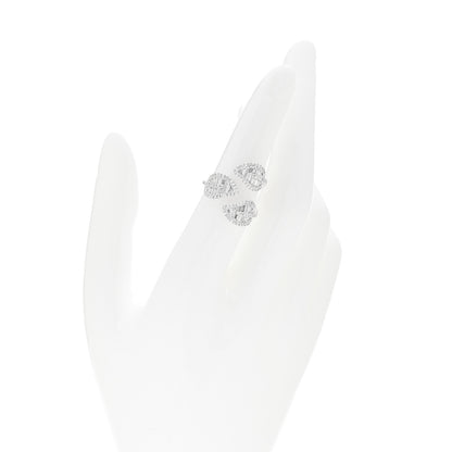 Anita Ko 18K White Gold Diamond Tri-Leaf Ring 49 5 2 of 4