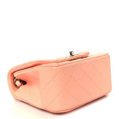 Chanel Lambskin Quilted Mini Square Flap Light Pink 4 of 11
