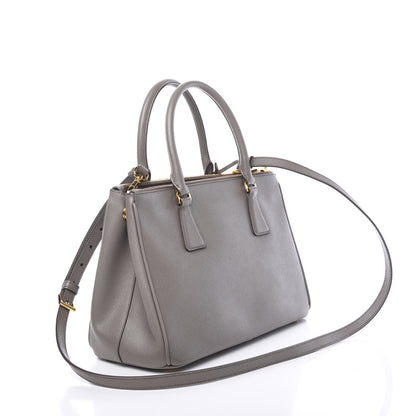Prada Saffiano Small Galleria Double Zip Tote Argilla 2 of 10