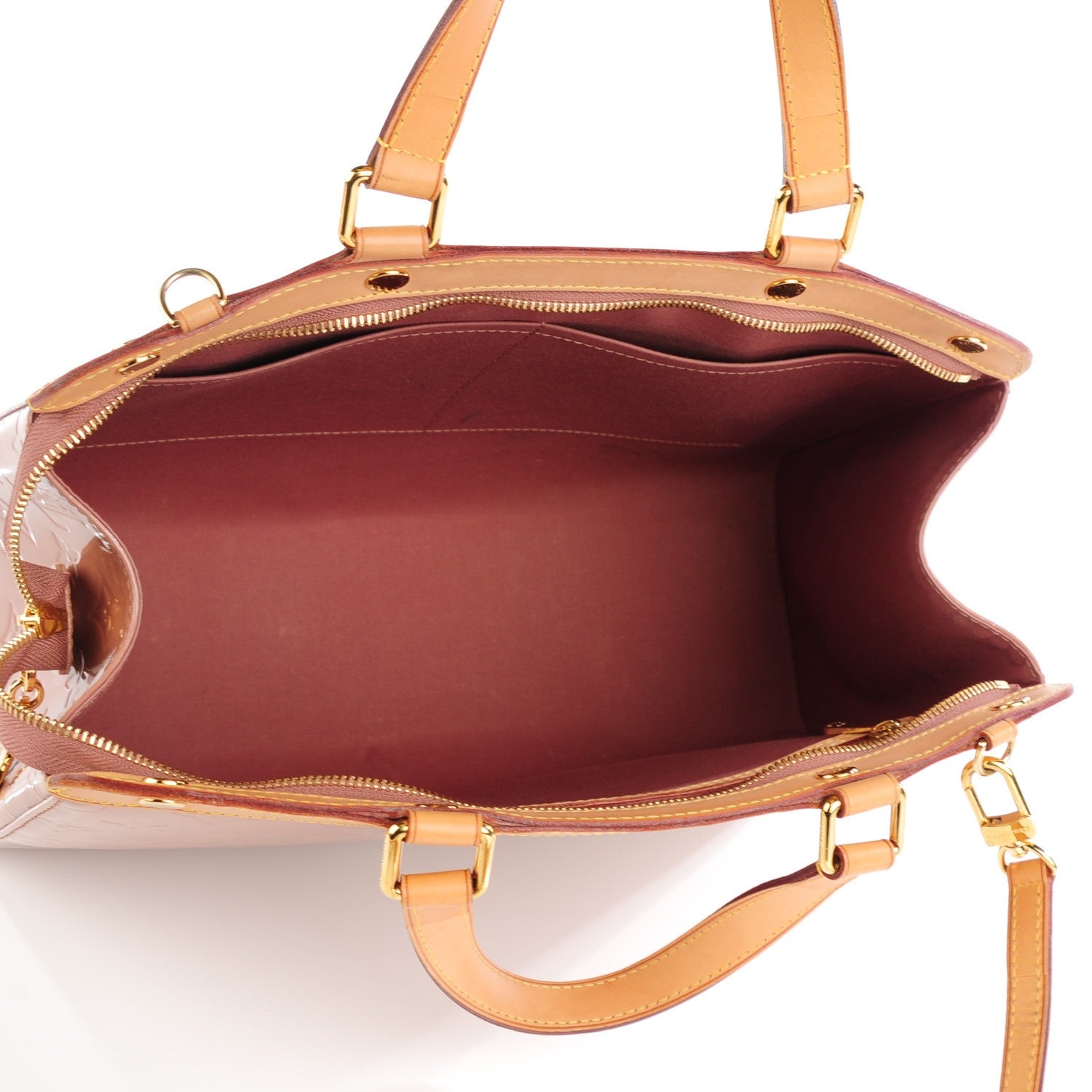 Louis Vuitton Vernis Brea GM Rose Velours 5 of 10