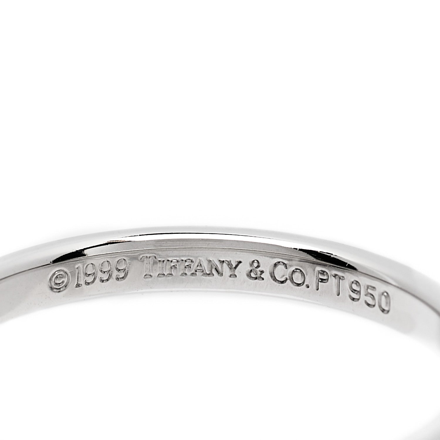 Tiffany Platinum 2mm Classic Wedding Band Ring 49 5 4 of 4