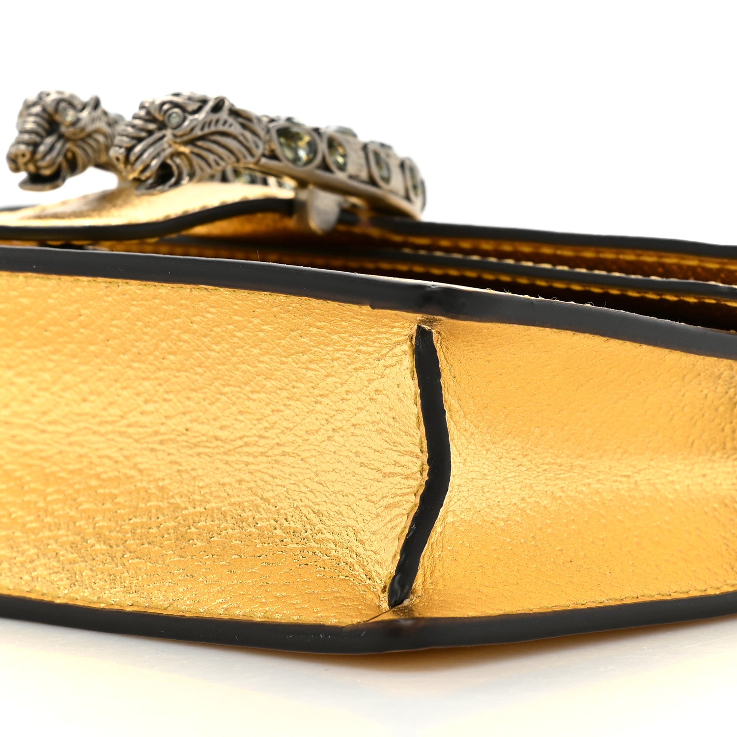 Gucci Metallic Calfskin Super Mini Dionysus Shoulder Bag Gold 8 of 12