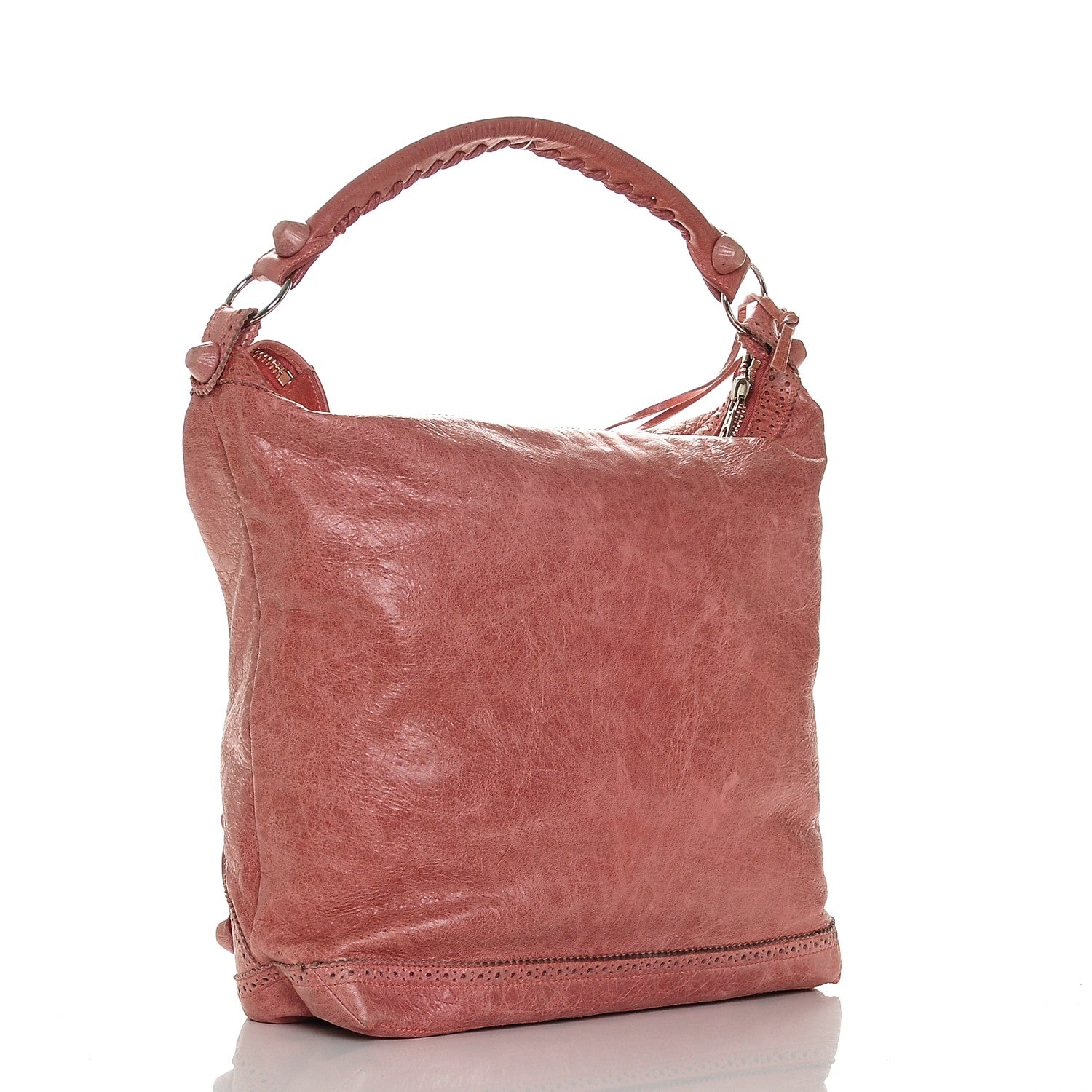 Balenciaga Agneau Giant Brogues Hardware Day Hobo Framboise 3 of 7
