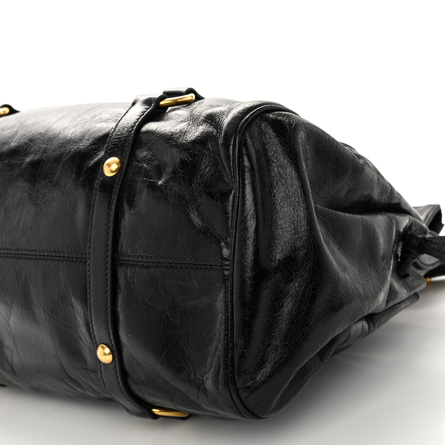 Miu Miu Vitello Lux Medium Bow Bag Black 9 of 9
