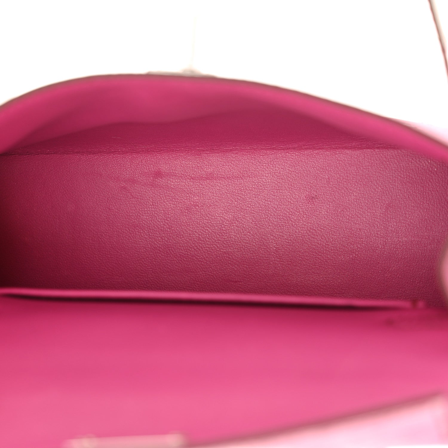 Hermes Ostrich Kelly Sellier Mini 20 Rose Pourpre 5 of 13