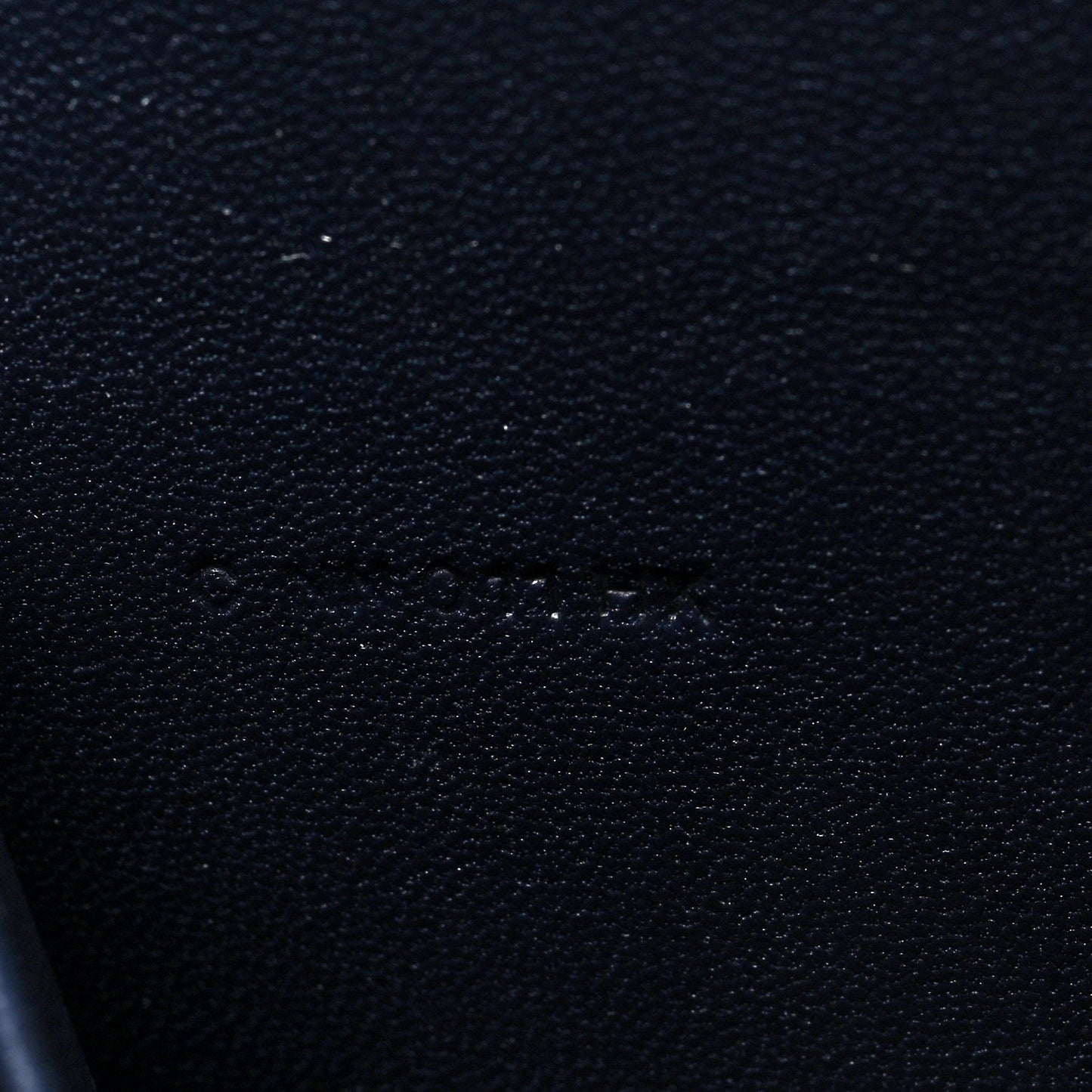 Villandry Calfskin  Cinhetic Clutch  Bleu Nuit
