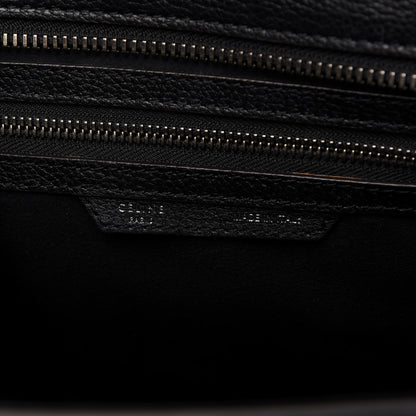 Celine Drummed Calfskin Micro Luggage Black 8 of 10
