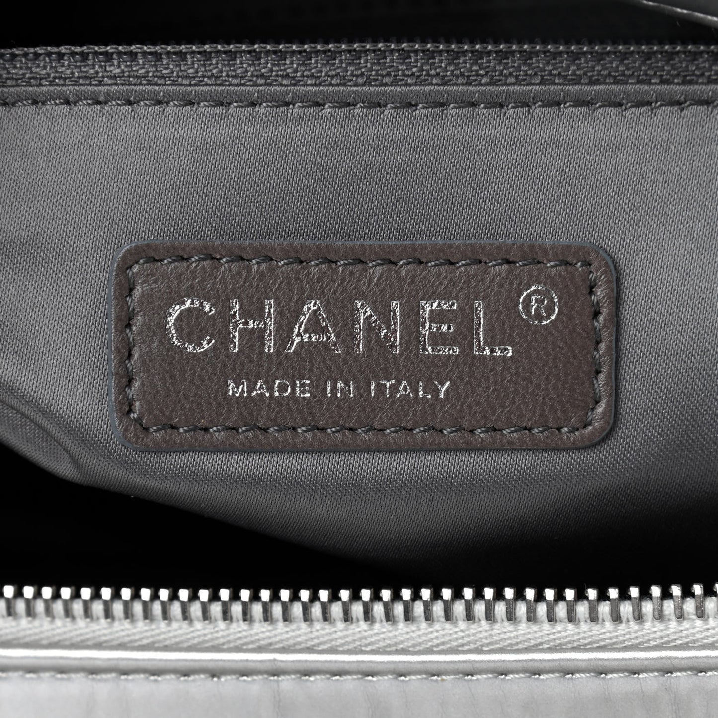Vinyl Quilted Frozen Shopping Tote Silver