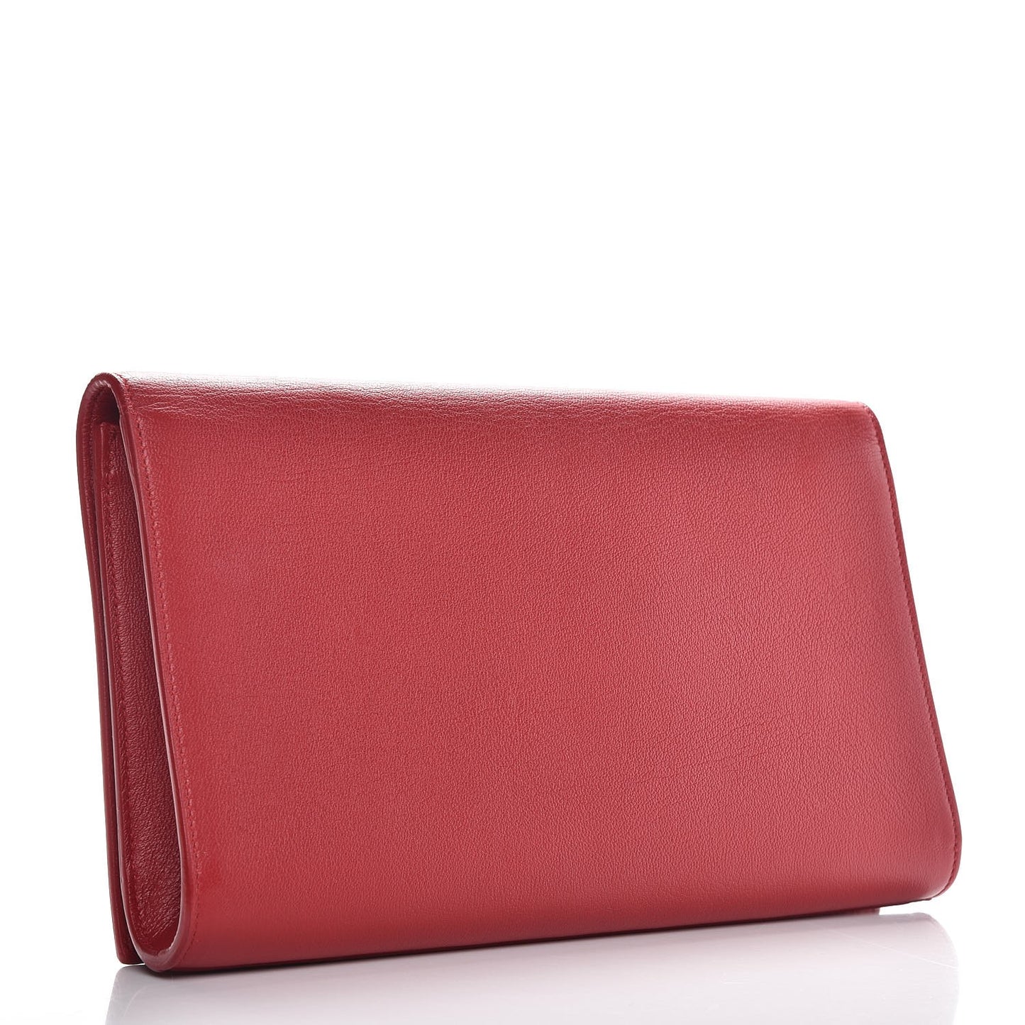 Calfskin Monogram Large Belle De Jour Clutch Red