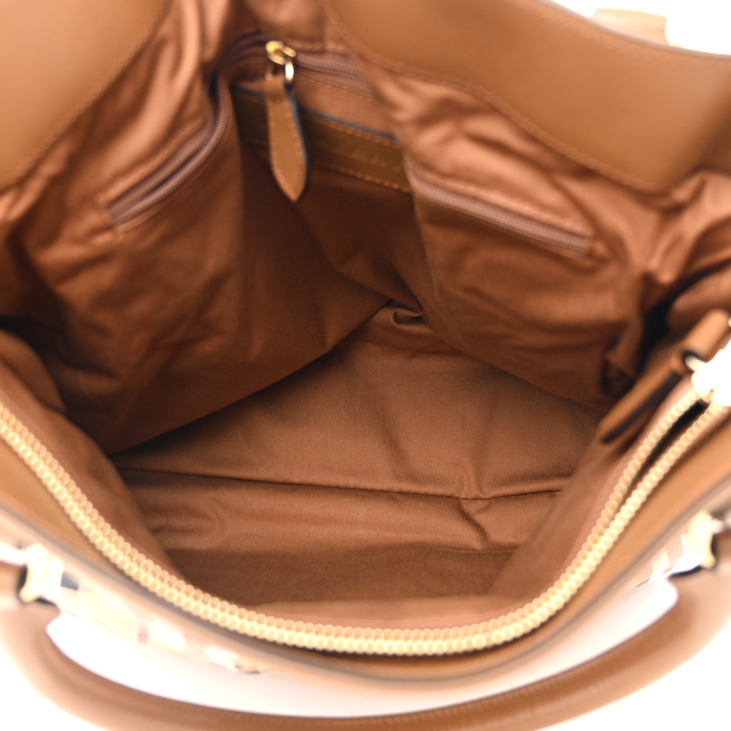 Burberry Haymarket Check Medium Golderton Tote Mid Camel 5 of 11
