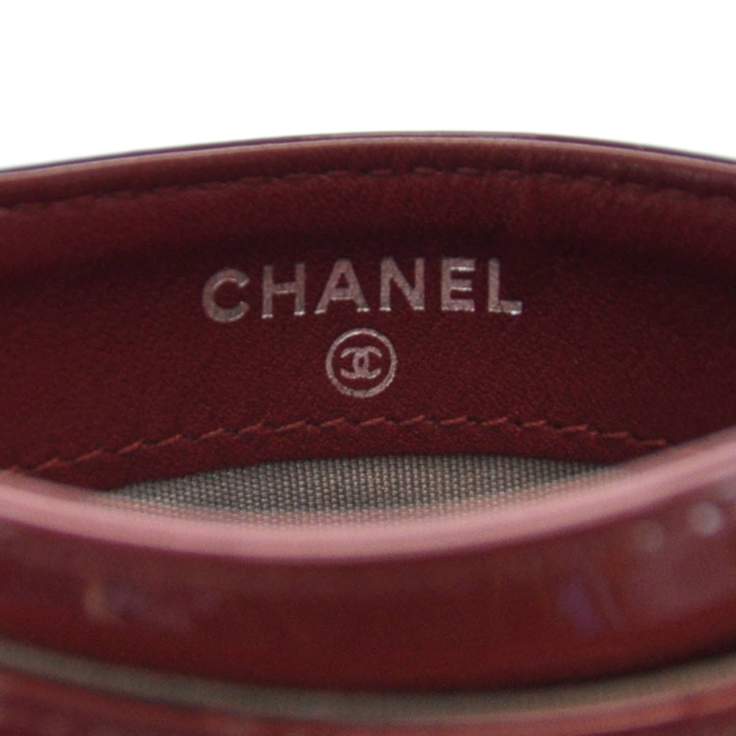 Chanel Brilliant Patent Card Holder Red 5 of 7