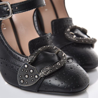 Gucci Calfskin Queercore Mid Calf Loafer Pumps 35.5 Black 10 of 11