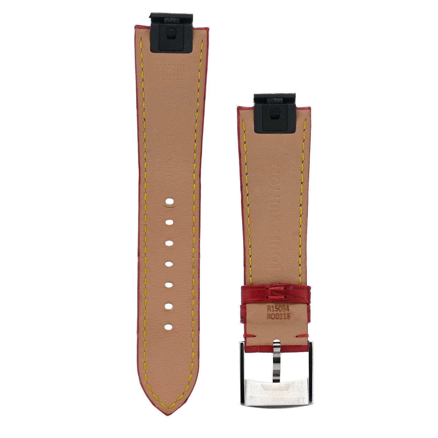 Louis Vuitton Alligator Tambour Watch Strap Red 3 of 3