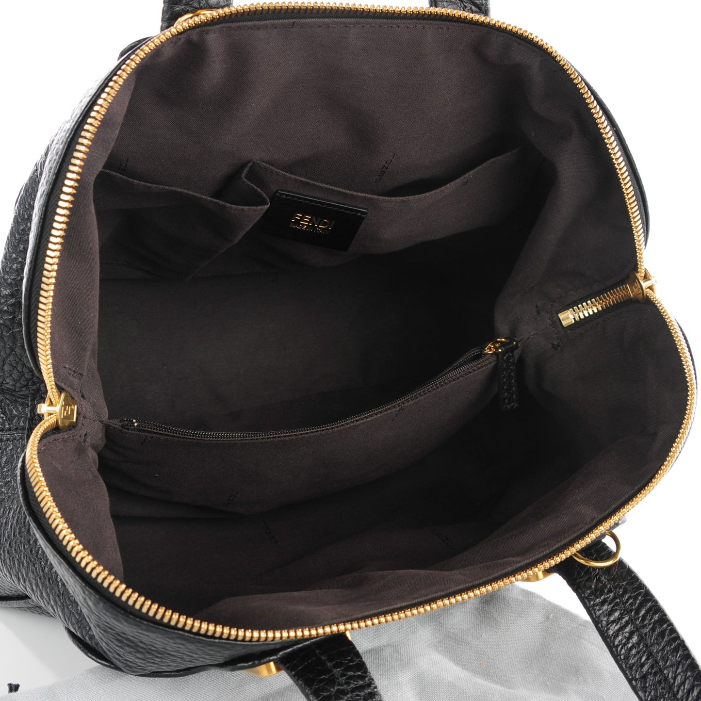 Pebbled Calfskin Small Chameleon Tote Black