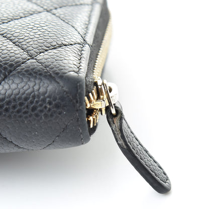 Chanel Caviar Quilted Large Gusset Zip Around Wallet Black 15 of 16
