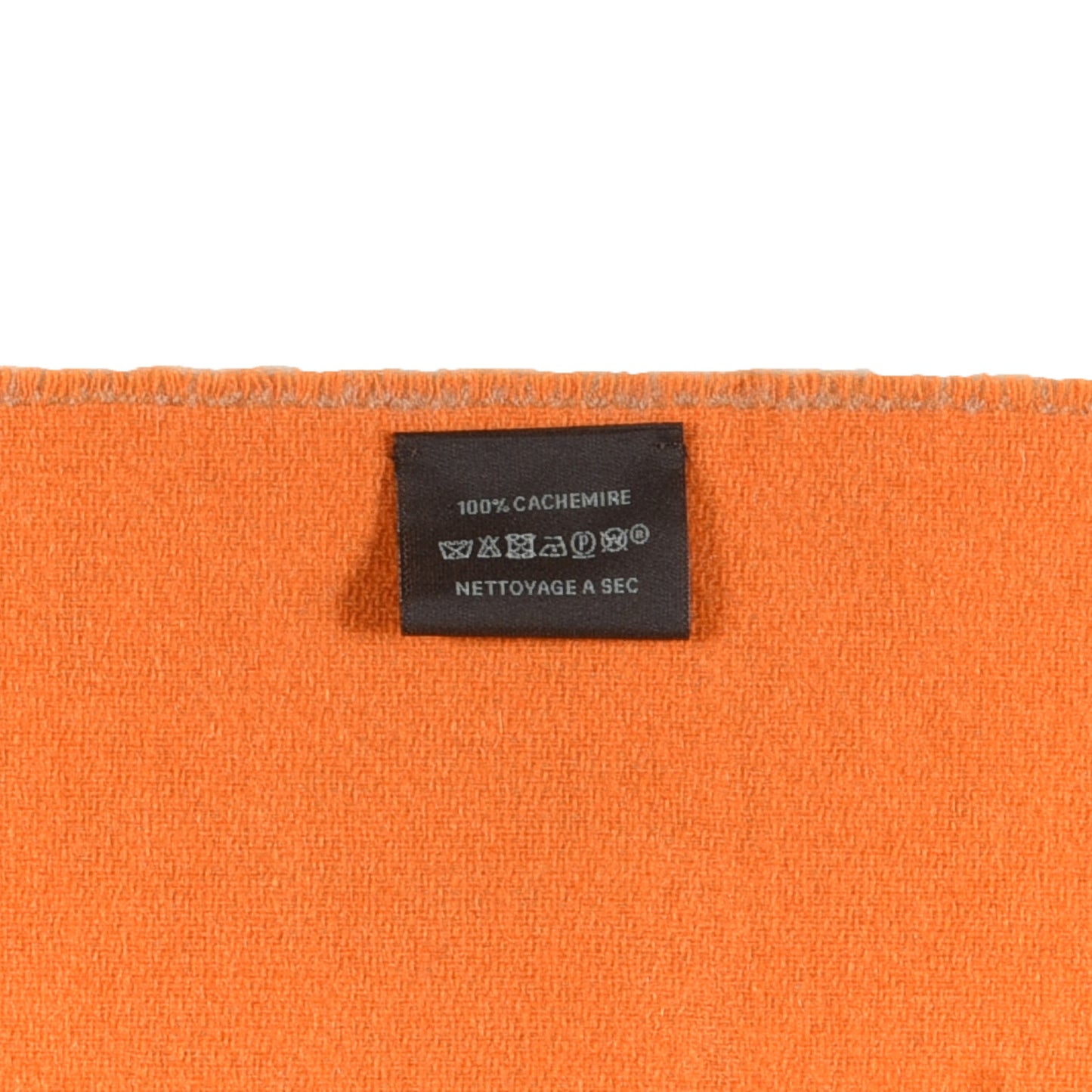 Cashmere Chevron Muffler Camel Mandarine