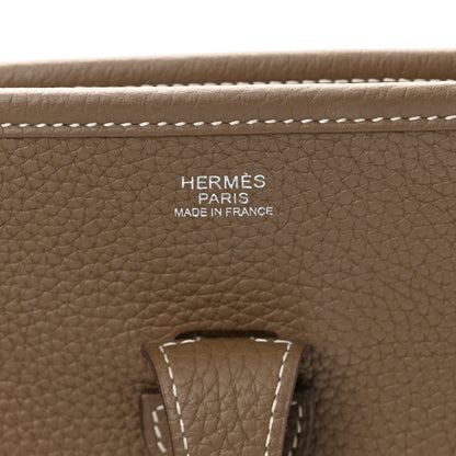 Hermes Taurillon Clemence Evelyne III PM Etoupe 6 of 11