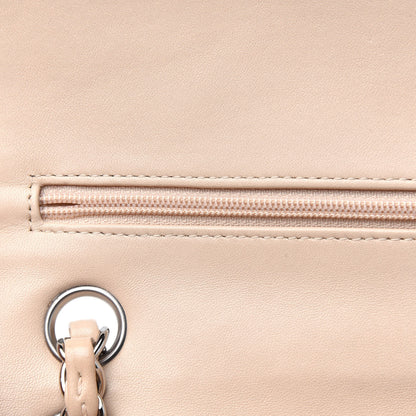 Chanel Lambskin Quilted Medium Double Flap Beige 11 of 22