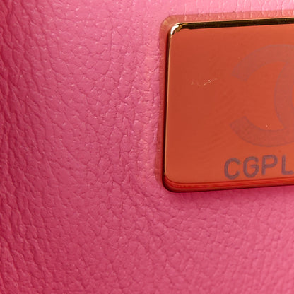 Chanel Lambskin Quilted Mini Top Handle Rectangular Flap Pink 8 of 12