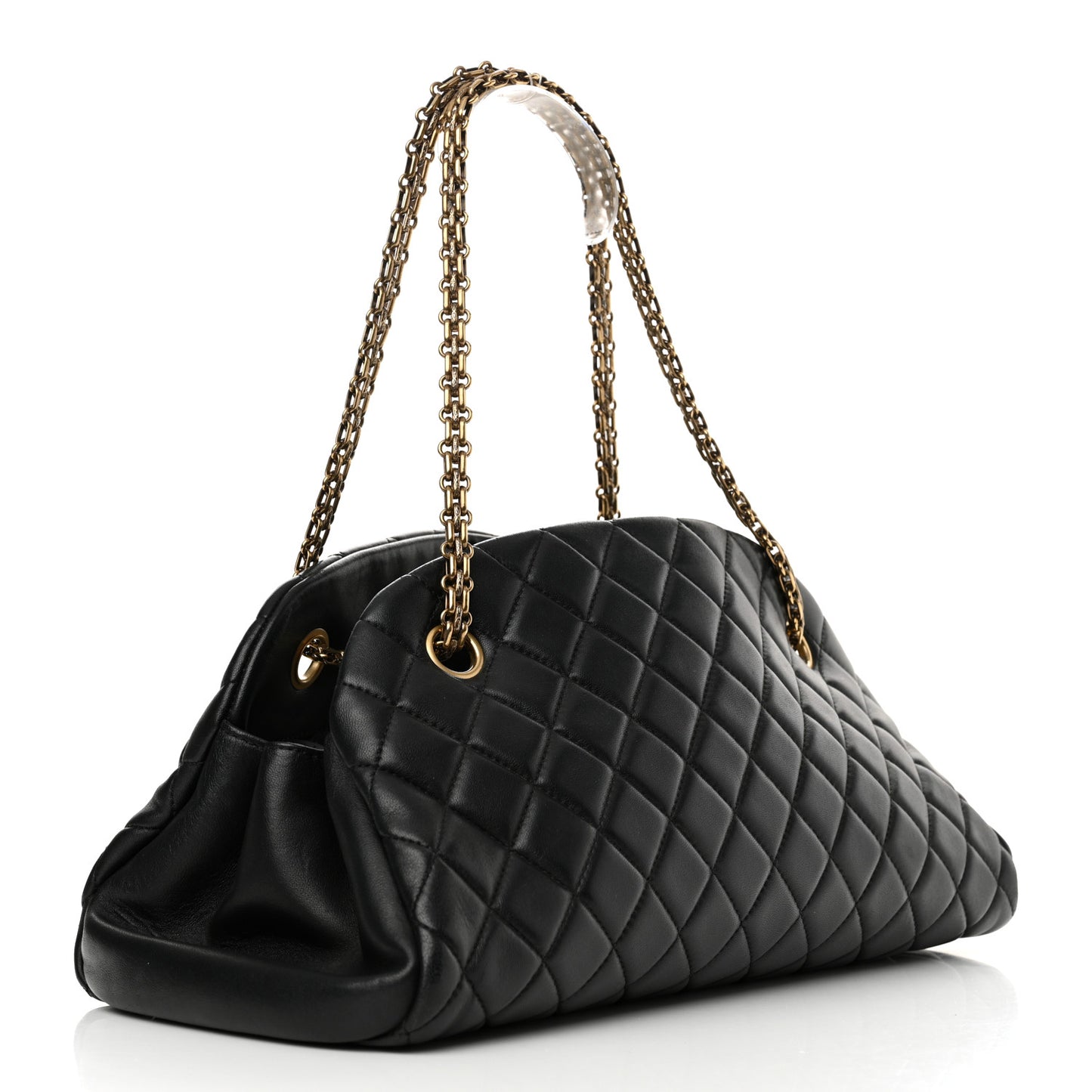 Lambskin Quilted Medium Just Mademoiselle Black