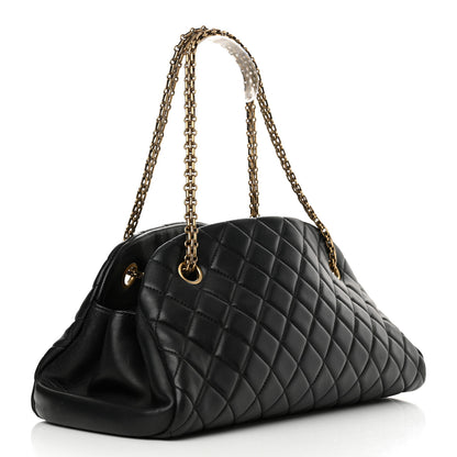 Chanel Lambskin Quilted Medium Just Mademoiselle Black 3 of 14