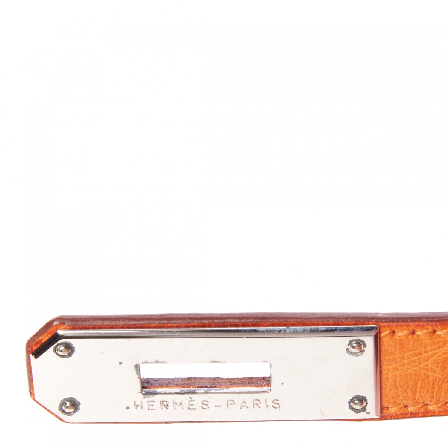 Hermes Ostrich Kelly Sellier 32 Orange 27 of 35