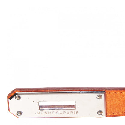 Hermes Ostrich Kelly Sellier 32 Orange 27 of 35