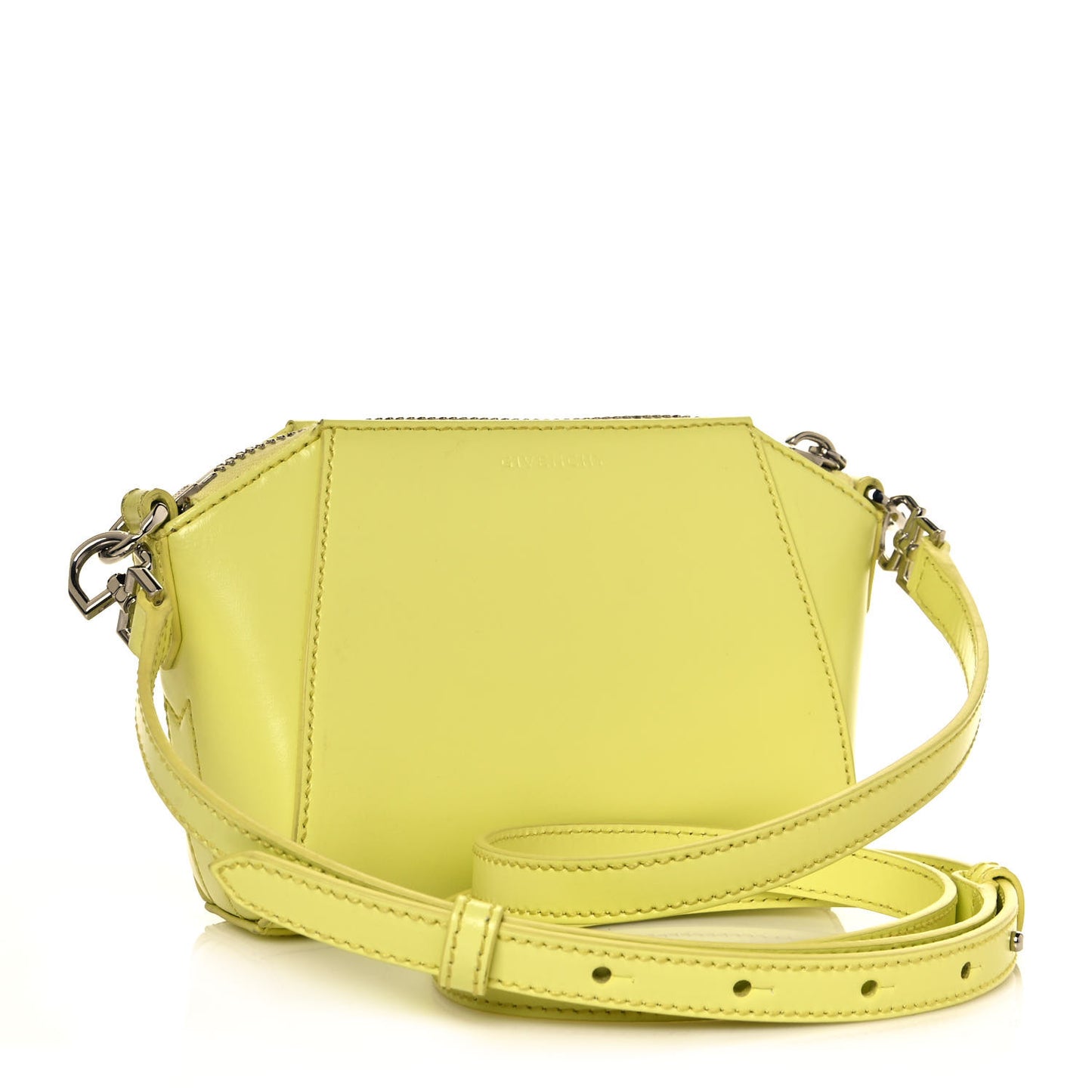 Smooth Calfskin Nano Antigona Acid Yellow