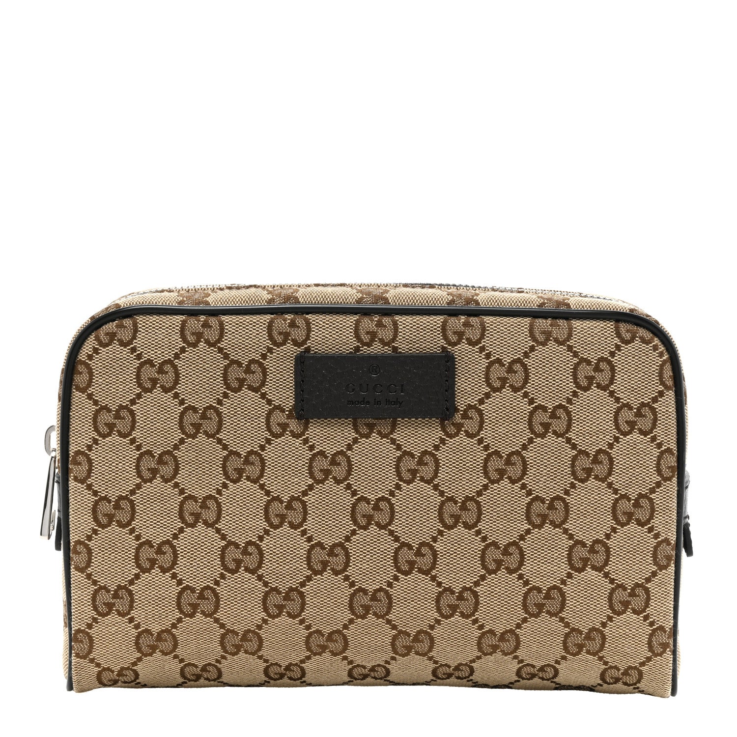 Gucci Monogram Dollar Calfskin Belt Bag Beige Ebony Testa di Moro Marrone Scuro 1 of 9