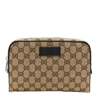 Gucci Monogram Dollar Calfskin Belt Bag Beige Ebony Testa di Moro Marrone Scuro 1 of 9