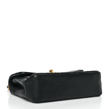 Chanel Lambskin Quilted Micro Mini Flap Bag Black 3 of 9
