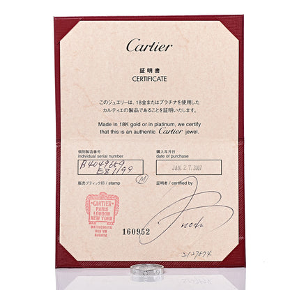 Cartier 18K White Gold 4mm LOVE Wedding Band Ring 59 8.75 5 of 5