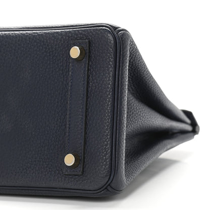 Hermes Togo Birkin 25 Bleu Nuit 10 of 13
