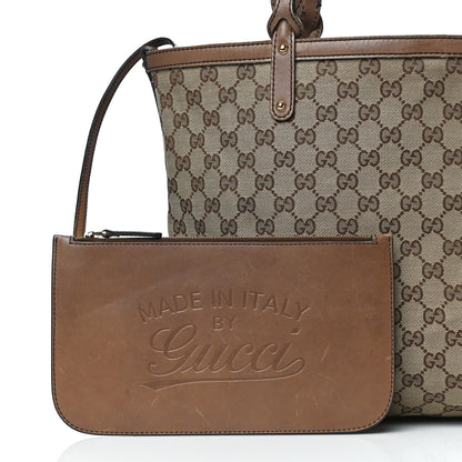 Gucci Monogram Medium Craft Tote Brown 7 of 40