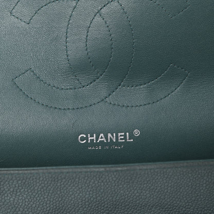 Chanel Iridescent Caviar Quilted Jumbo Double Flap Turquoise 5 of 13