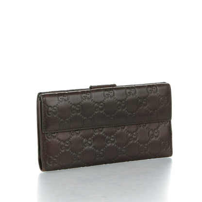 Gucci Guccissima Heart Continental Wallet Dark Brown 3 of 7