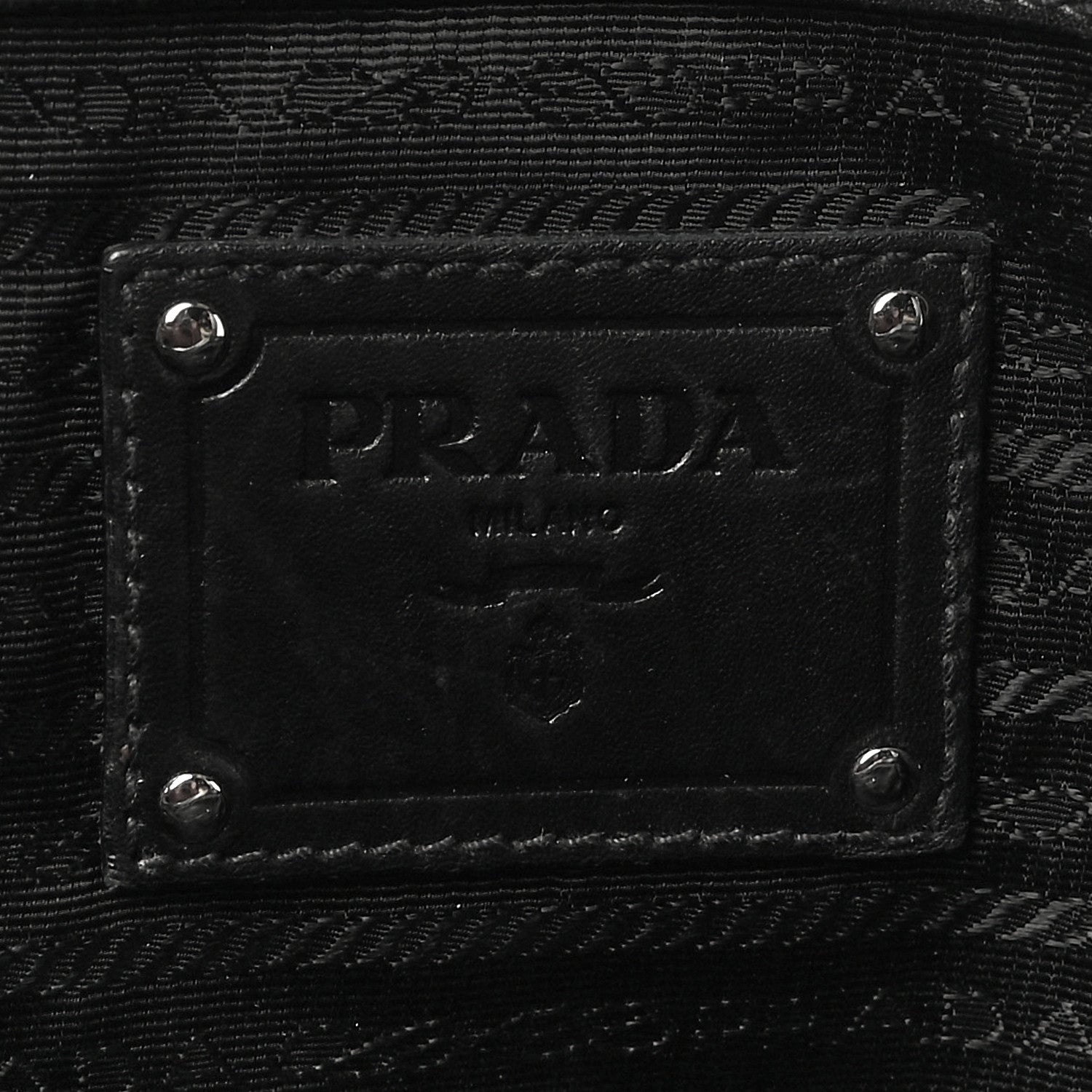 Prada Soft Calf Pleated Tote Black 6 of 21