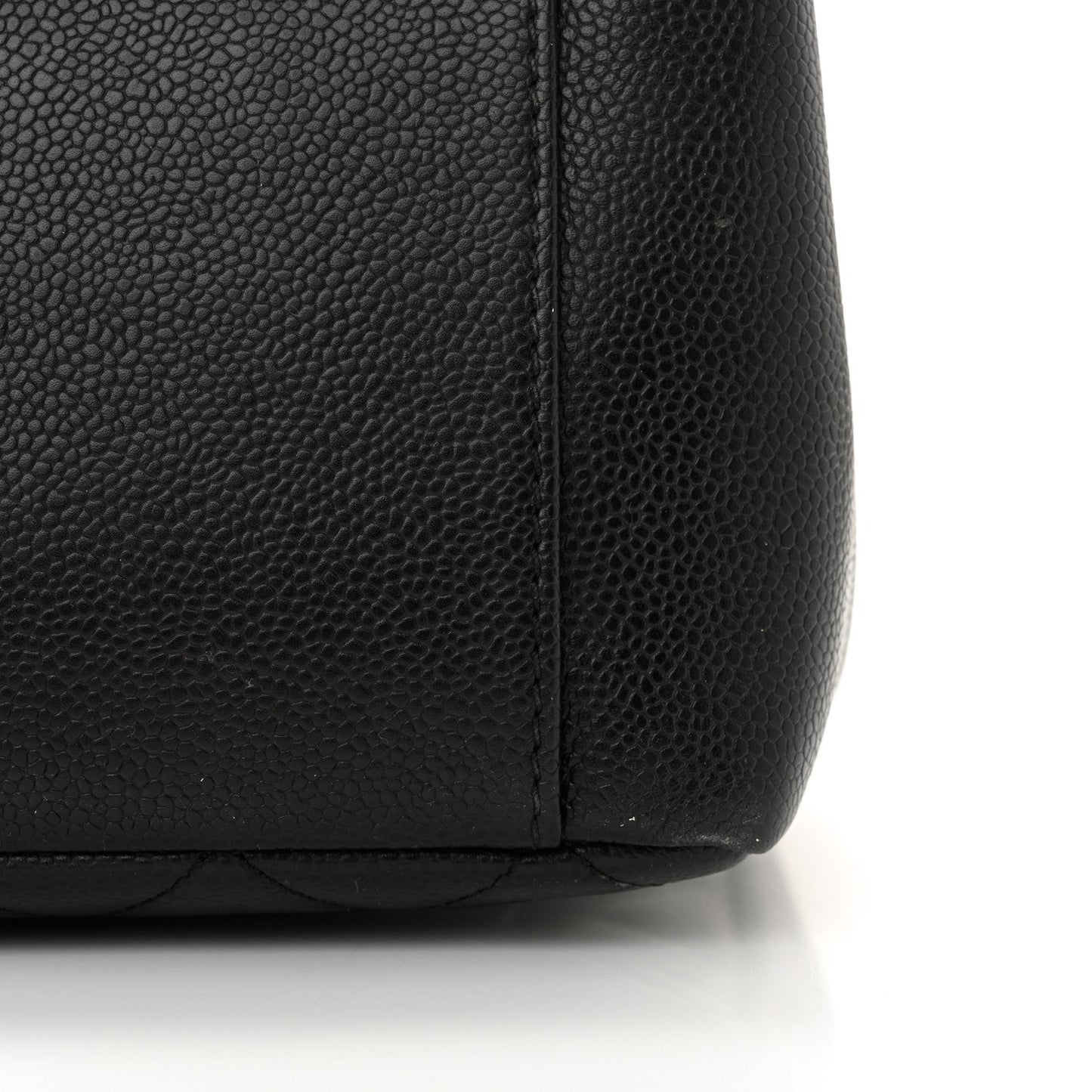 Caviar Quilted Grand Shopping Tote GST Black