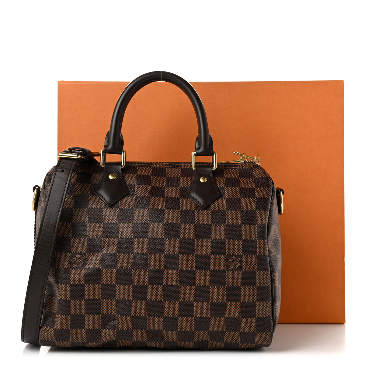 Louis Vuitton Damier Ebene Speedy Bandouliere 25 10 of 10