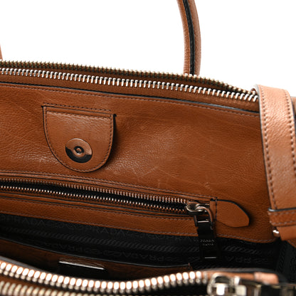 Prada Glace Calf Twin Pocket Tote Cannella 15 of 16
