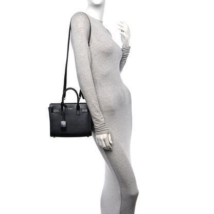 Saint Laurent Calfskin Nano Sac De Jour Black 2 of 12