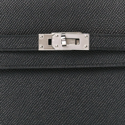 Hermes Epsom Kelly Longue Wallet Black 8 of 11