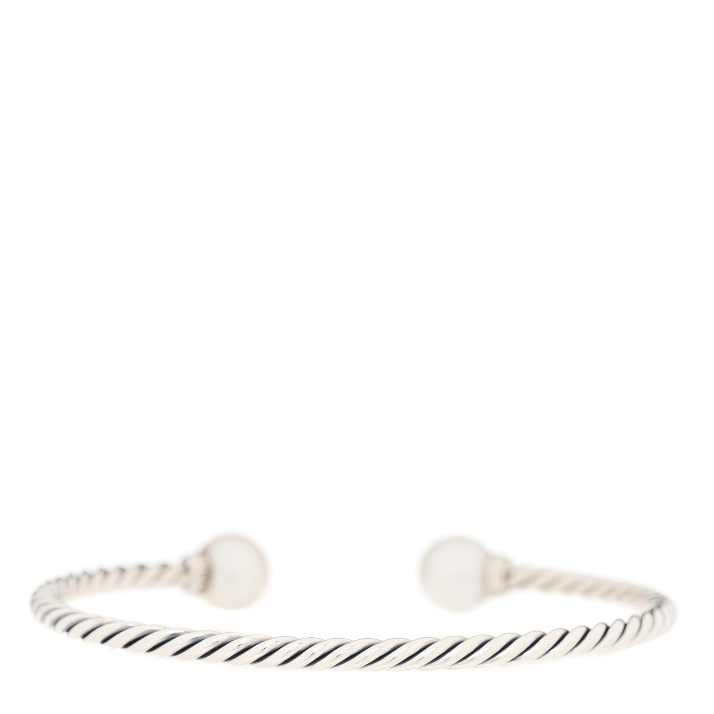 Sterling Silver Diamond Pearl 9mm Solari Bracelet