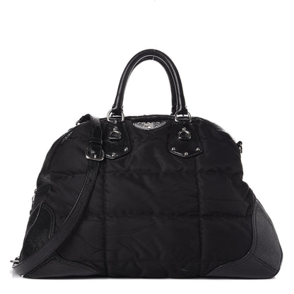 Prada Tessuto Nylon Cervo Lux Dome Satchel Black 1 of 9