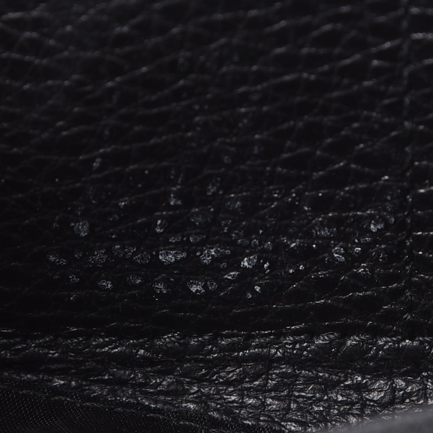 Denim Monogram Zip Around Wallet Black