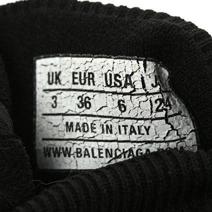 Balenciaga Neoprene Knit Womens Speed Sneakers 36 Black White 6 of 7