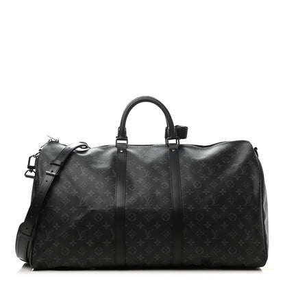Louis Vuitton Monogram Eclipse Keepall Bandouliere 55 1 of 10