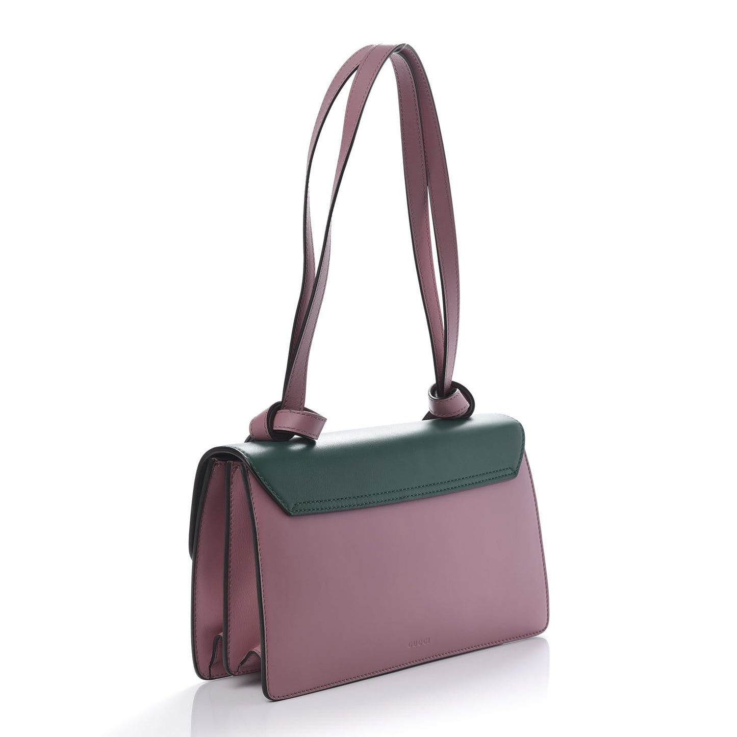 Calfskin Animalier Shoulder Bag Green Pink