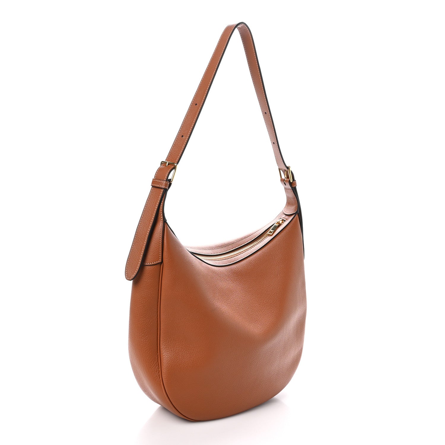 Celine Supple Calfskin Medium Triomphe Heloise Shoulder Bag Tan 3 of 10
